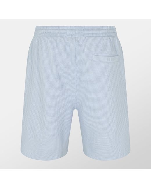 Firetrap Blue Waffle Fleece Jogger Shorts for men