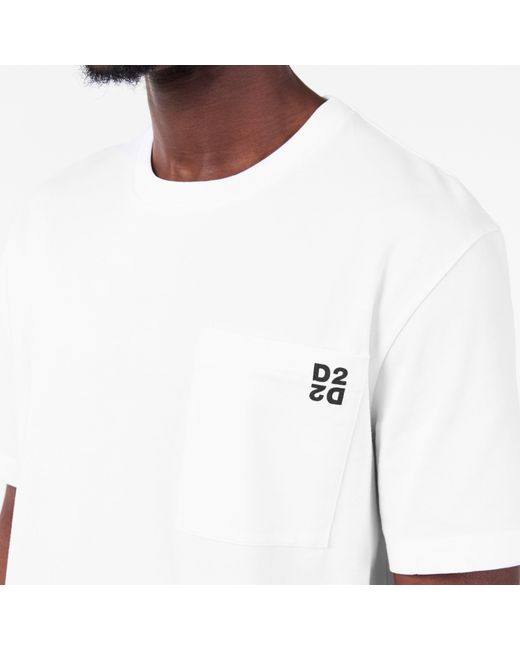 DSquared² White Soft Breathable T-Shirt for men