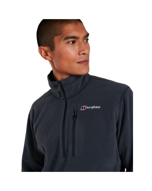 Berghaus Gray Prism Zip Fleece Top for men