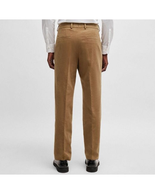 Boss Brown C-Peter Relaxed-Fit Trousers for men