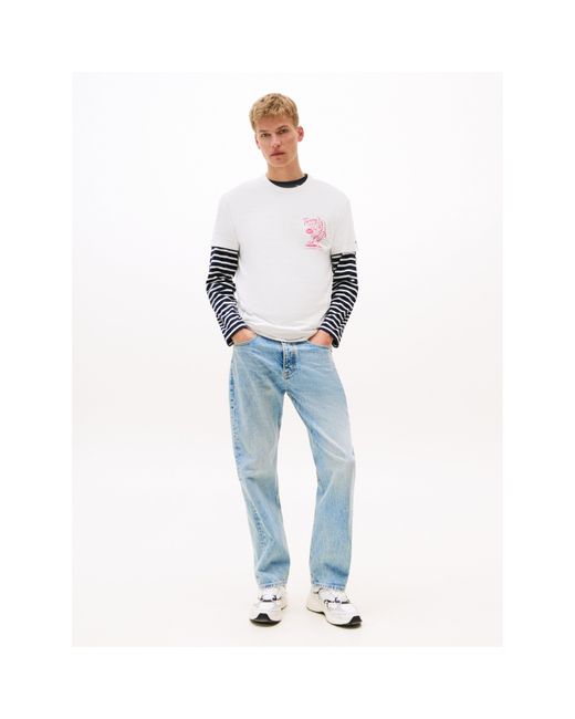 Tommy Hilfiger White Graphic T-Shirt for men