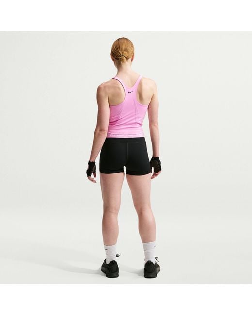 Nike Pink Pro Sculpt -Support Padded Sports Bra Tank Top