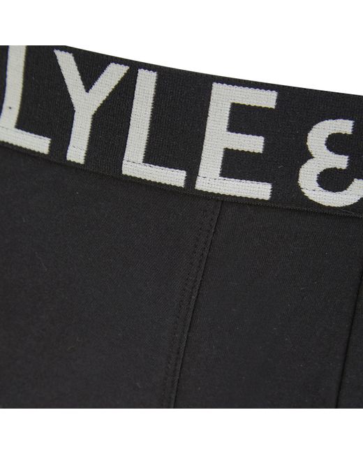 Lyle & Scott Black Wide Trunks for men