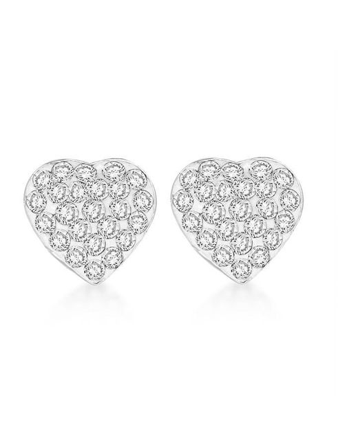 Be You Sterling White Crystal Studs