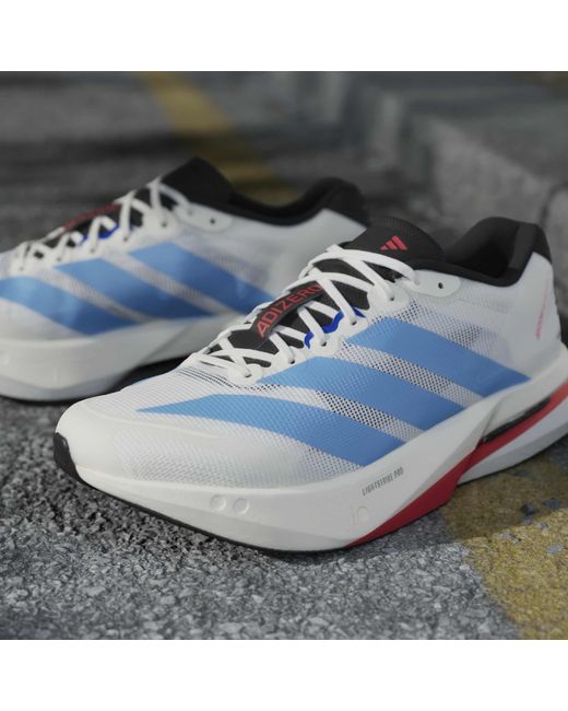 Adidas Blue Adizero Boston 13 Road Running Shoes for men