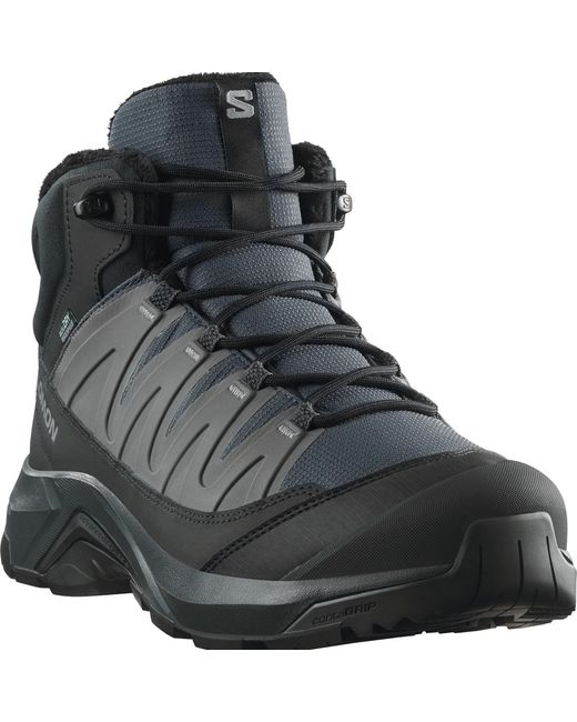 Salomon Black X Adventure Coldrush Waterproof Snow Boots for men