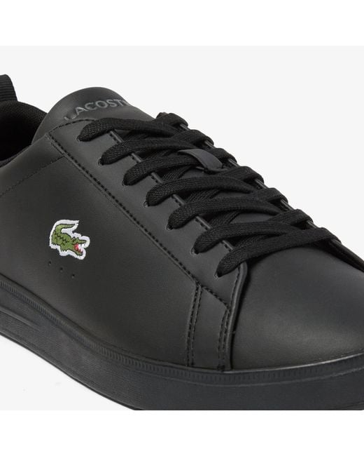 Lacoste Black Court Base Low-Top Trainers for men