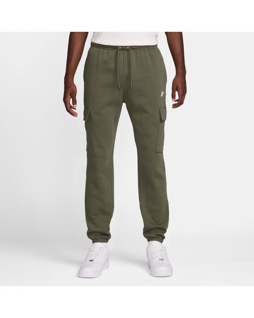 Nike Green Sportswear Club Fleece Cargo Pants for men