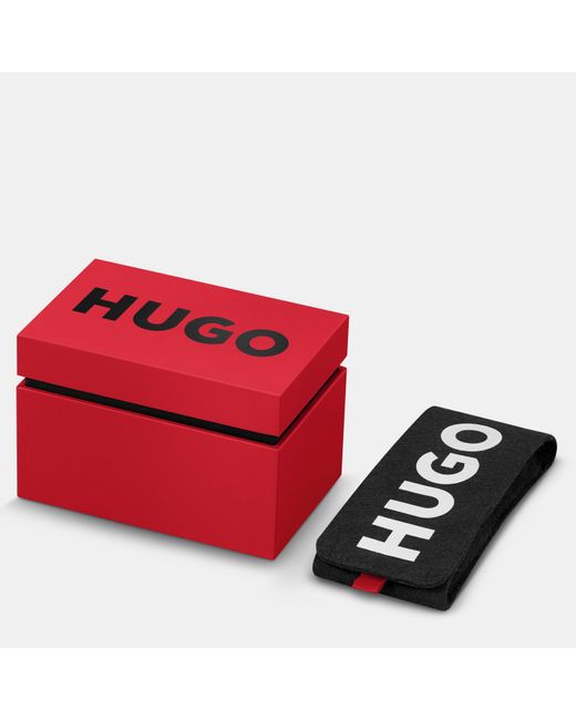 HUGO Metallic Fast 44Mm Multifunction Watch for men