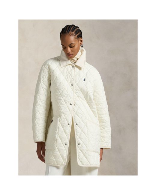 Polo Ralph Lauren White Ralph Lauren Quilted Tailored Fit Jacket