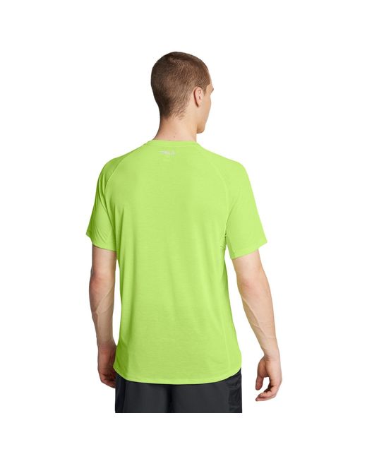 Under Armour Green Short-Sleeve Performance Running Top for men