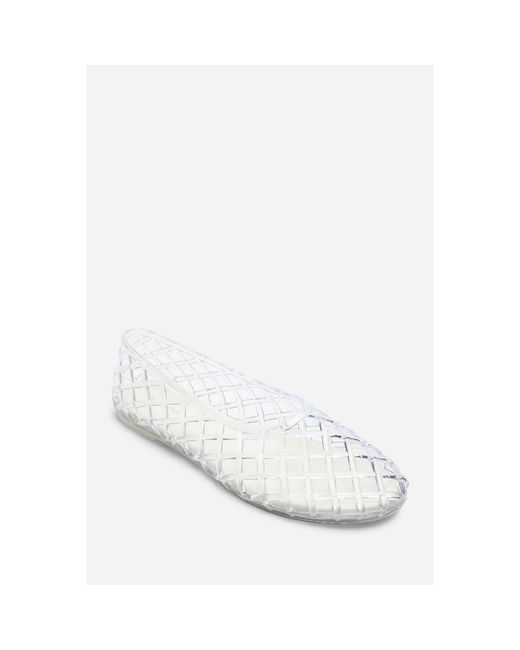 Where's That From Brown Where's Clear Jelly Ballet Pumps