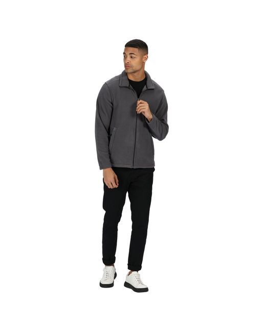 Regatta Gray Micro Full-Zip Fleece for men