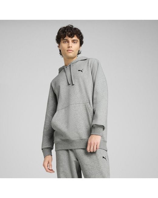 PUMA Gray Overhead Hoodie for men