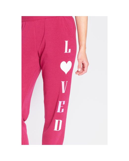 Pj Salvage Pink Loved Pants