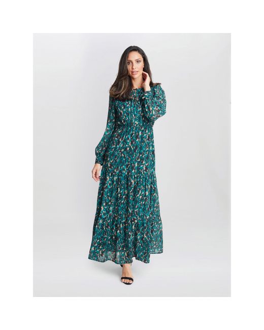 Gina Bacconi Green Jojo Modesty Dress
