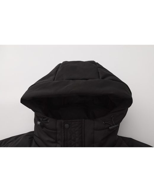 Everlast Black Hooded Long Sleeve 3 Pockets Full Zip Medium Puffer Jacket for men