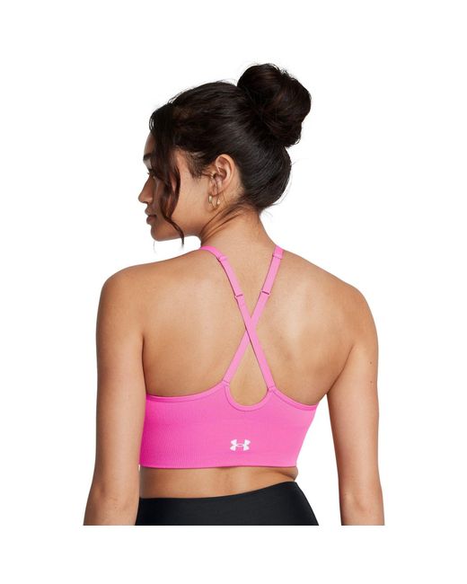 Under Armour Pink Vanish Seamless Low Impact Sports Bra