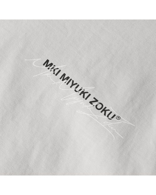 MKI Miyuki-Zoku Gray Script T-Shirt for men
