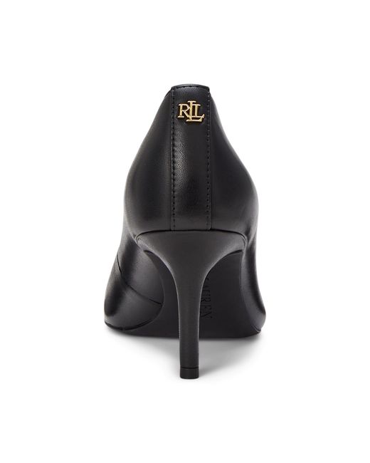 Ralph Lauren Black Lanette Court Stiletto Heels