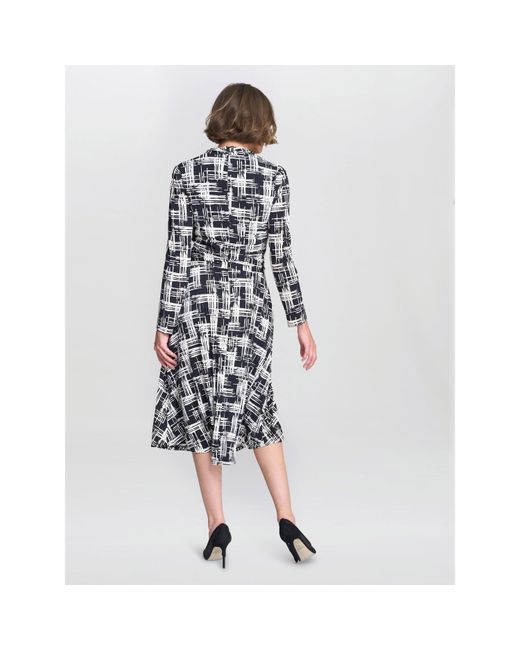 Gina Bacconi Black Becca Wrap Midi Dress