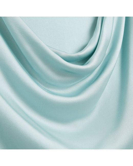 Ted Baker Blue Sleeveless Drape Neck Jersey Maxi Dress