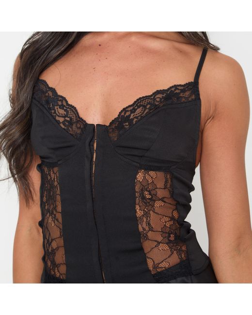 I Saw It First Blue Lace Corset Top