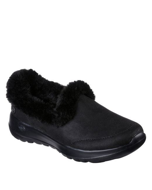 Skechers Black Slip On Trainers