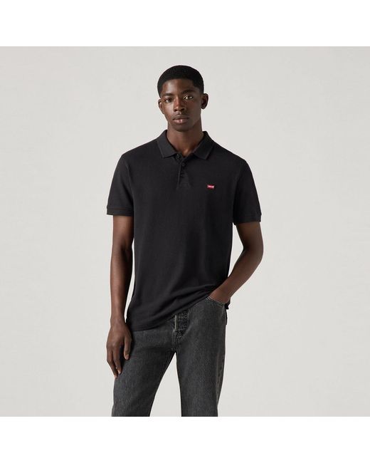 Levi's Black Housemark Polo Shirt for men