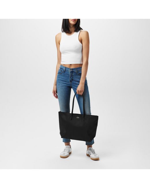 Lacoste Black Large Tote Bag
