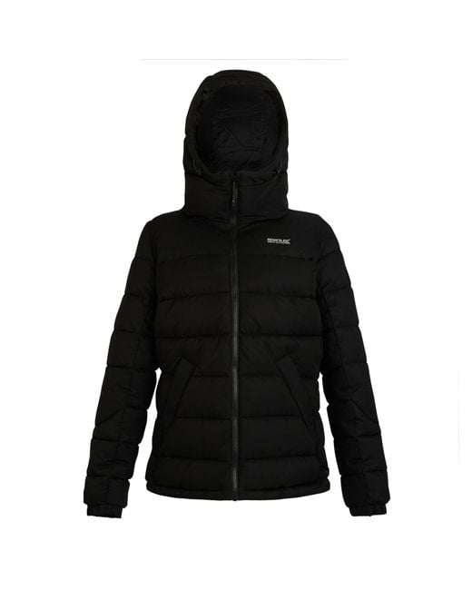 Regatta Black Aldthorn Synthetic Down Insulated Weatherproof Quilted Jacket