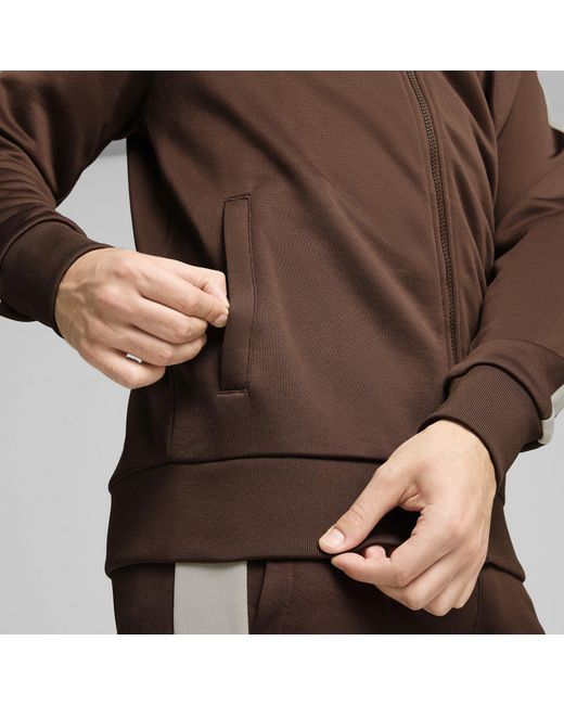 PUMA Brown Iconic Closed Hem Poly Jogger for men