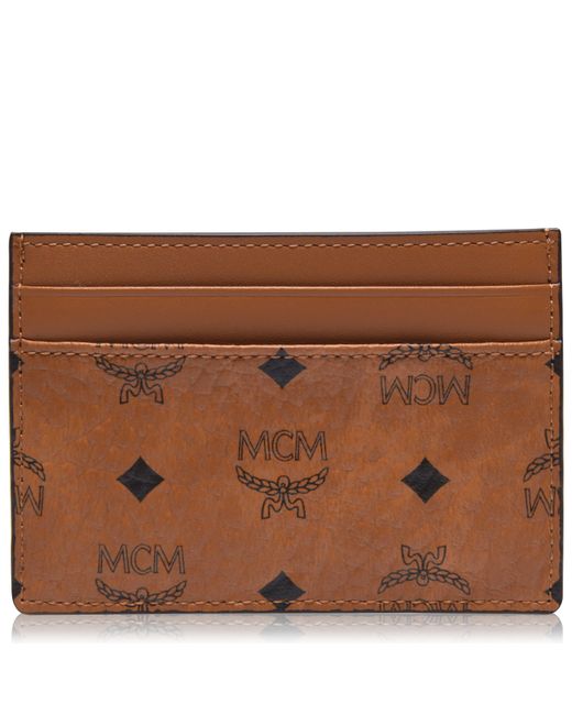 MCM Brown Visetos Card Holder