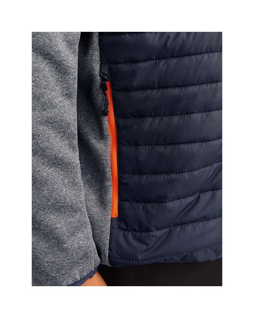 Jack & Jones Blue Lightweight Quilted Weather-Resistant Puffer Jacket for men