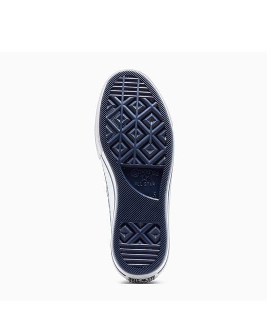 Converse Blue Chuck Taylor All Star Lif Platform Trainers