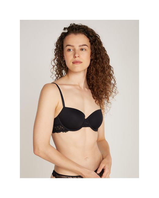 Calvin Klein Black Balconette Bra