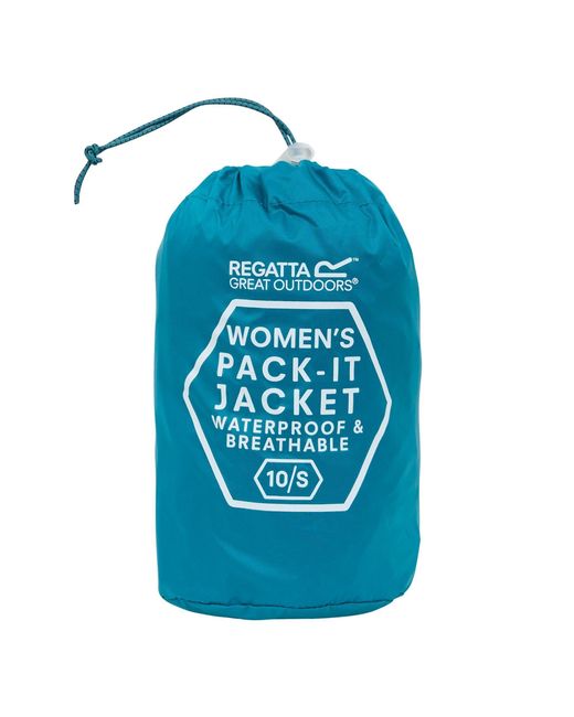 Regatta Blue Pack It Iii Waterproof Jacket