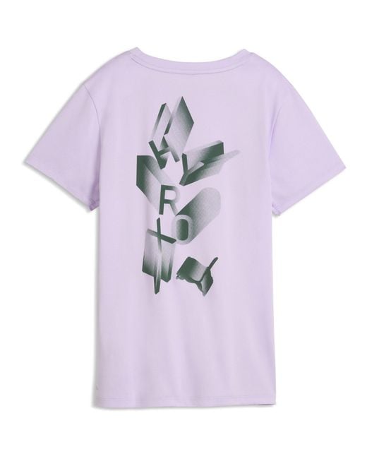 PUMA Purple Hyrox Graphic Short Sleeve T-Shirt