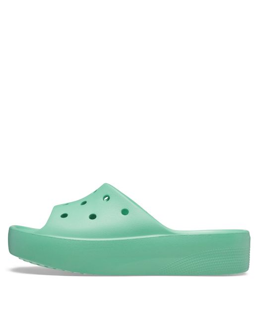 CROCSTM Green Classic Sliders