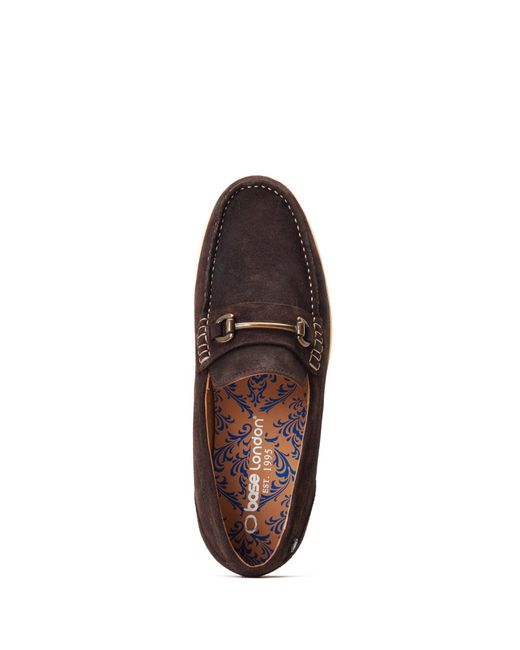 Base London Brown Snapper Loafer for men