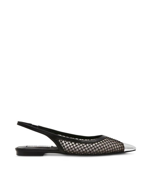 Steve Madden Black Marissa Mesh Slingbacks