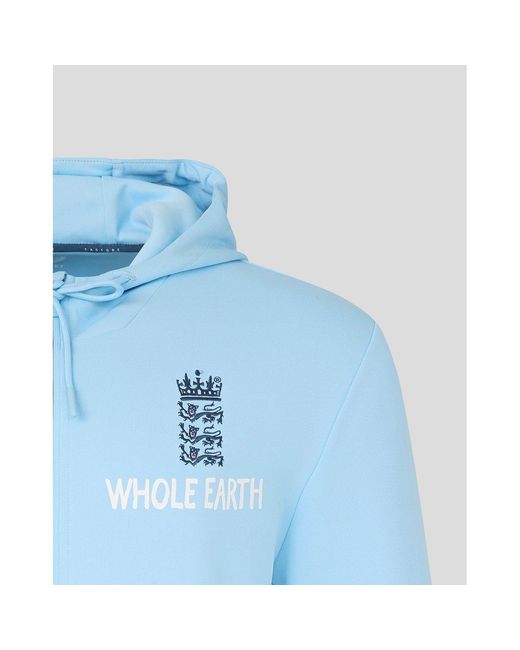 Castore Blue 26/27 England Cricket Performance Hoodie for men