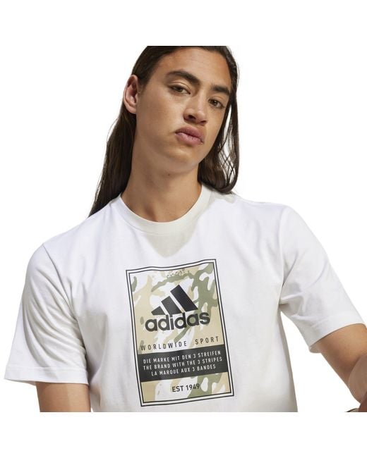 Adidas Black Graphic Logo T-Shirt for men
