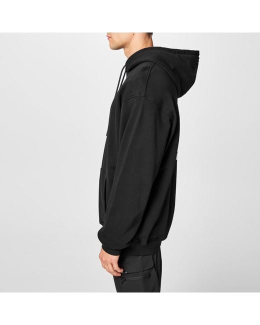 REPRESENT 247 Black Logo Cotton 247 Oversized Hoodie for men