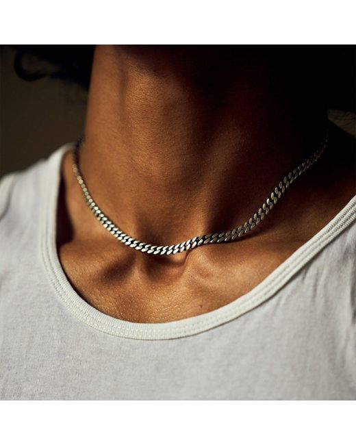 Serge Denimes Metallic Curb Chain Necklace for men