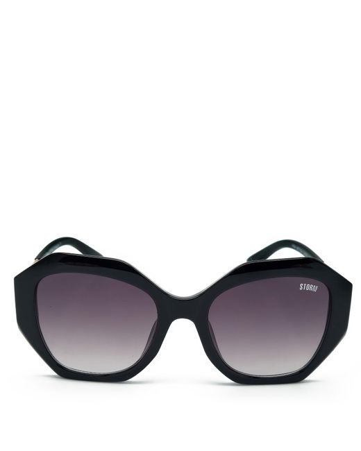 Storm Black Hexagon Sunglasses