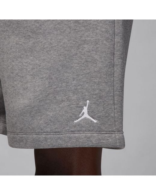 Nike Gray Aj Brooklyn Fleece Shorts for men