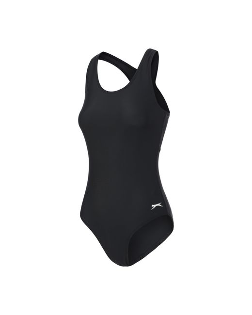 Slazenger 1881 Black Racer Back Lycra Xtra Life Swimsuit Ladies