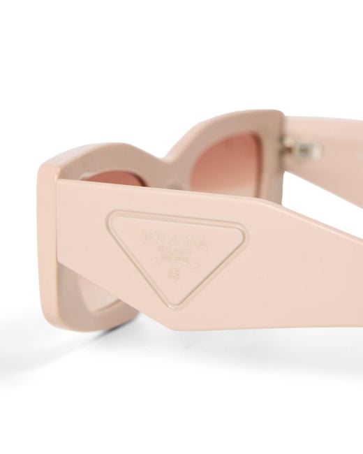 Prada Pink 0Pr D03Sd Rectangle Sunglasses