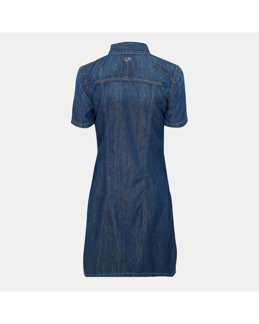 DIESEL Blue Short Sleeve Dress Shirt